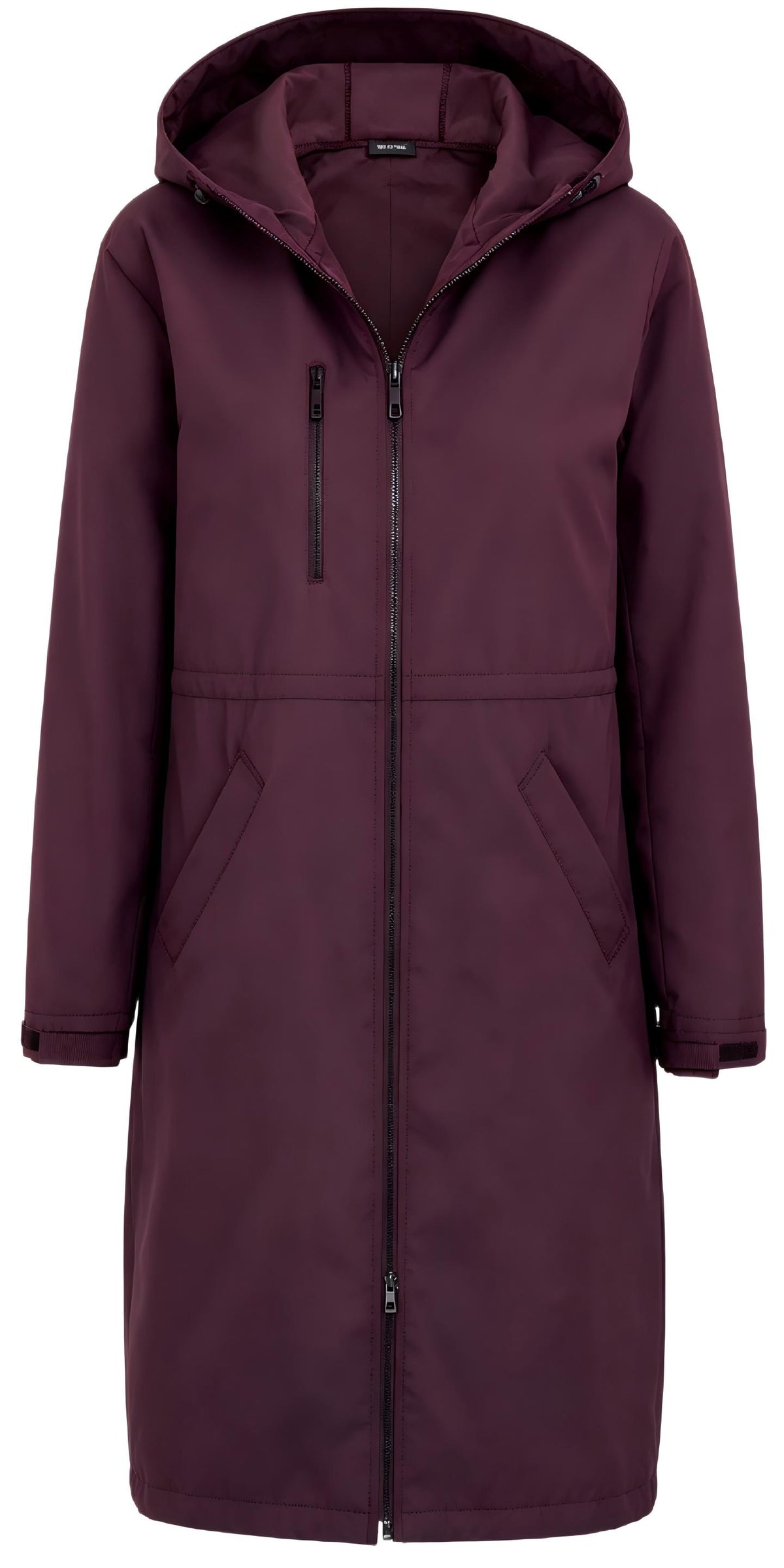 Heting Unisex Waterproof Swim Parka Warm Fleece Lining Long Swim Cover Up Coat for Adult Youth, Windproof Loose Fit with Attached Hood for Swimming Surfing Diving