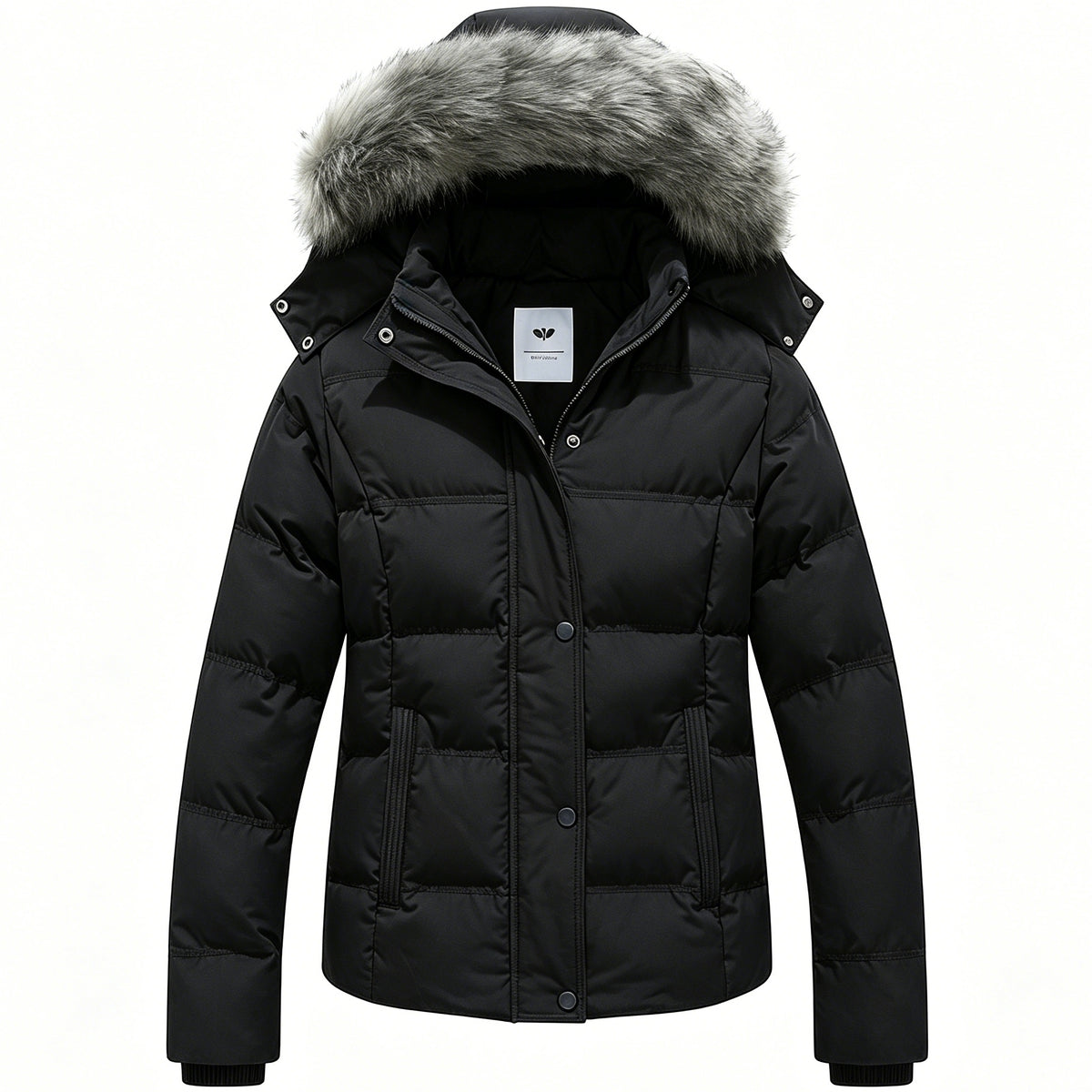 Heting Women's Hooded Warm Winter Coat Quilted Thicken Puffer Jacket with Removable Fur Hood