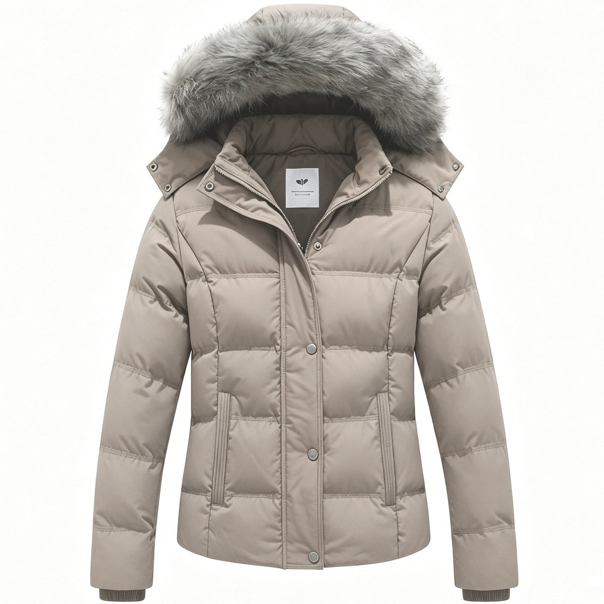 Heting Women's Hooded Warm Winter Coat Quilted Thicken Puffer Jacket with Removable Fur Hood