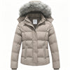 Heting Women's Hooded Warm Winter Coat Quilted Thicken Puffer Jacket with Removable Fur Hood
