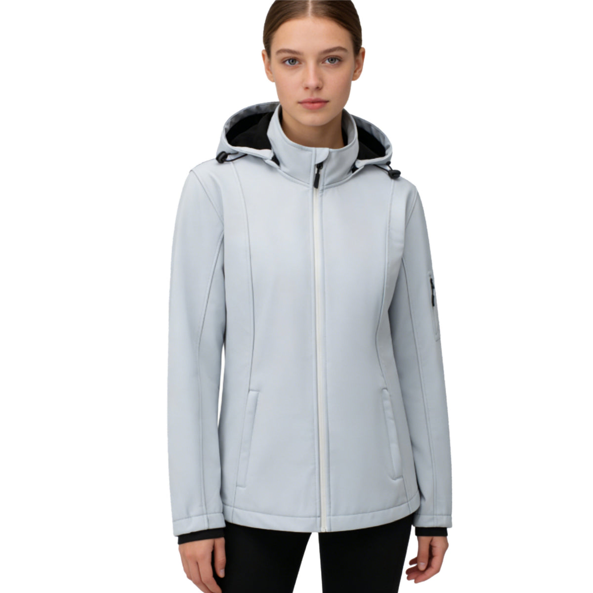 Heting Women’s Waterproof Hooded Softshell Jacket – Lightweight Insulated Windproof Spring Coat for Outdoor Hiking