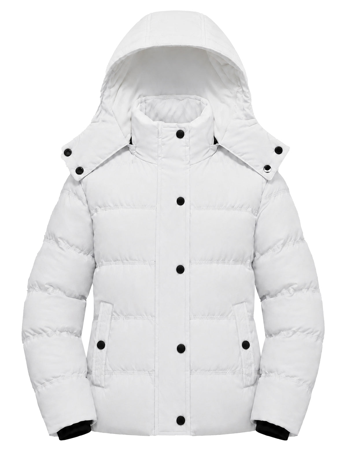 Heting Girl's Windproof & Water Resistant Puffer Coat, Thick Quilted Warm Winter Jacket with Hood for Kids