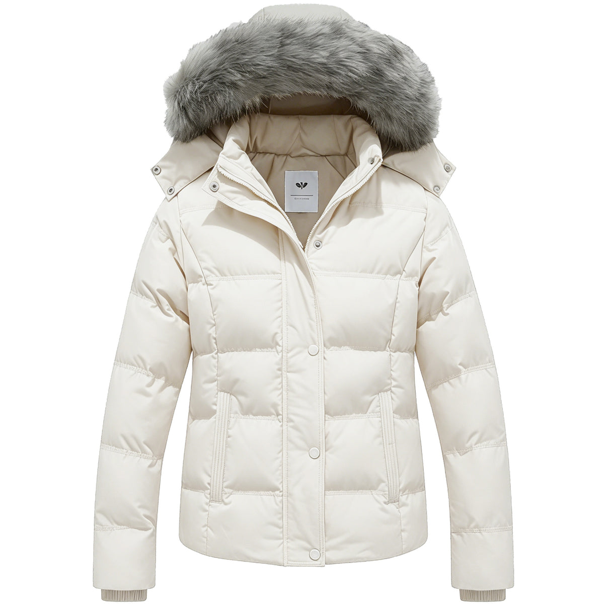 Heting Women's Hooded Warm Winter Coat Quilted Thicken Puffer Jacket with Removable Fur Hood