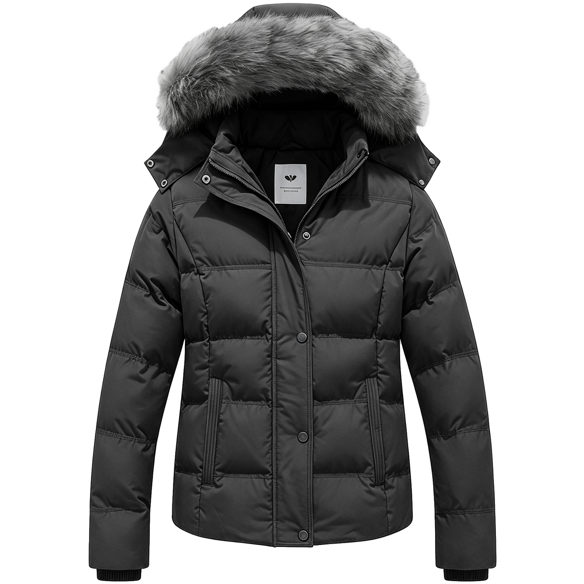Heting Women's Hooded Warm Winter Coat Quilted Thicken Puffer Jacket with Removable Fur Hood