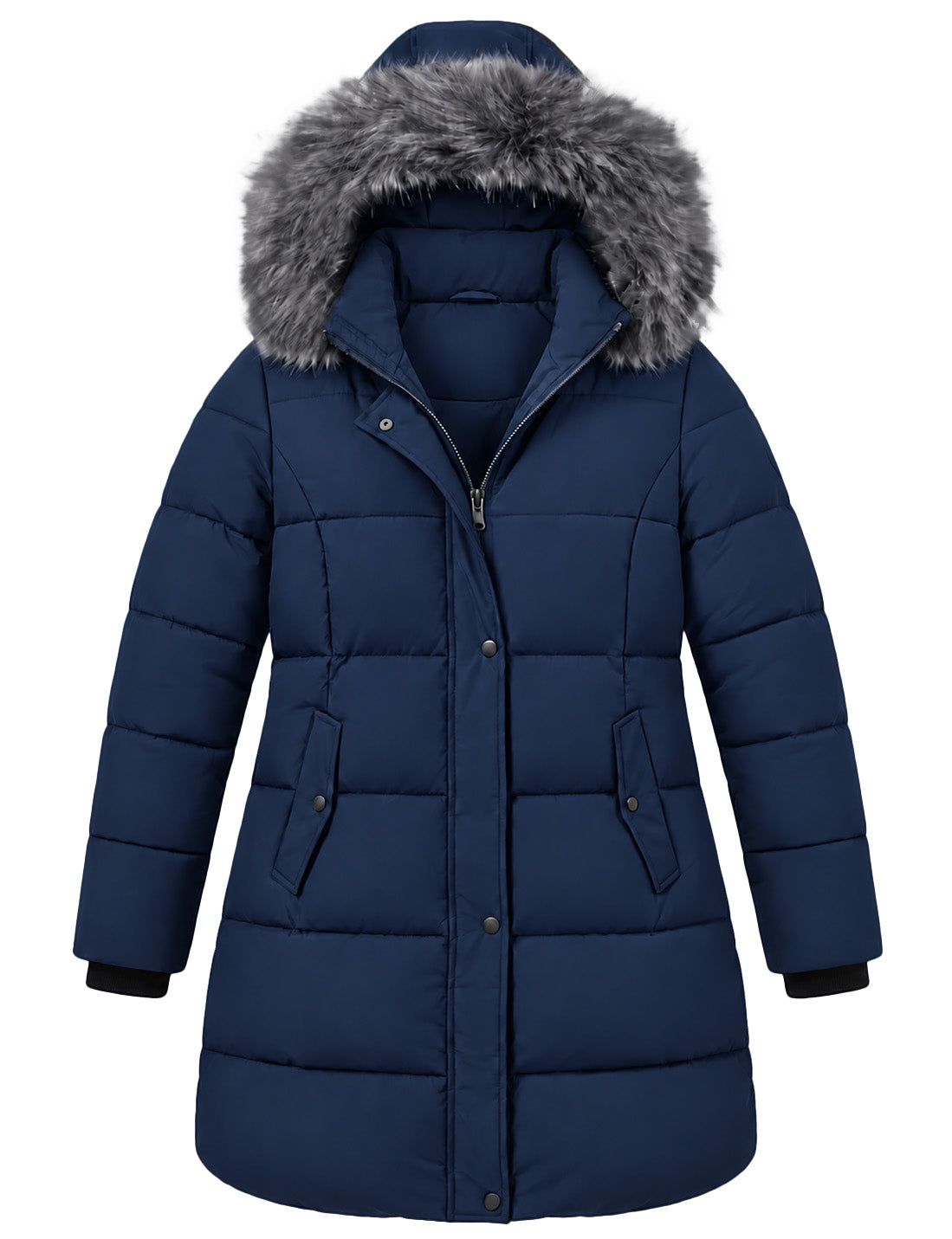 Heting Women's Plus Size Thick Puffer Parka | Quilted Warm Winter Coat with Hood for Cold Weather