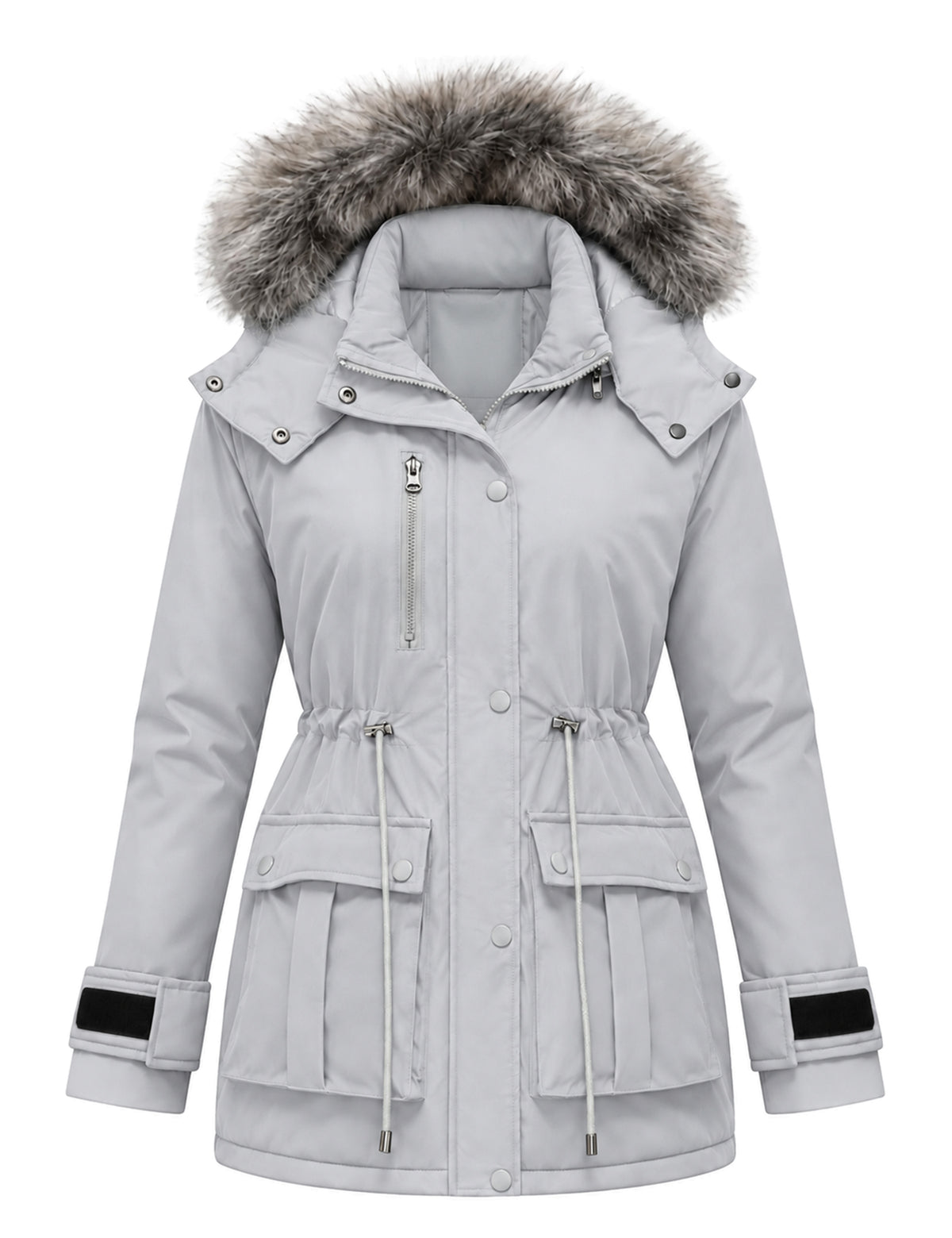 Heting Women's Quilted Winter Coat, Warm Puffer Jacket Thicken Parka with Removable Hood