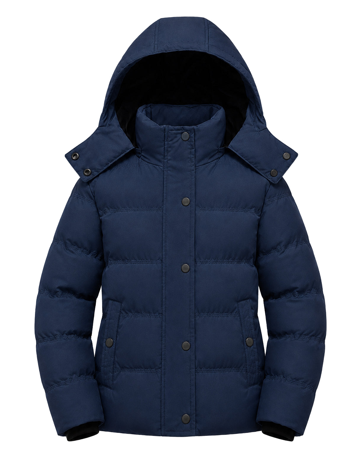 Heting Girl's Windproof & Water Resistant Puffer Coat, Thick Quilted Warm Winter Jacket with Hood for Kids
