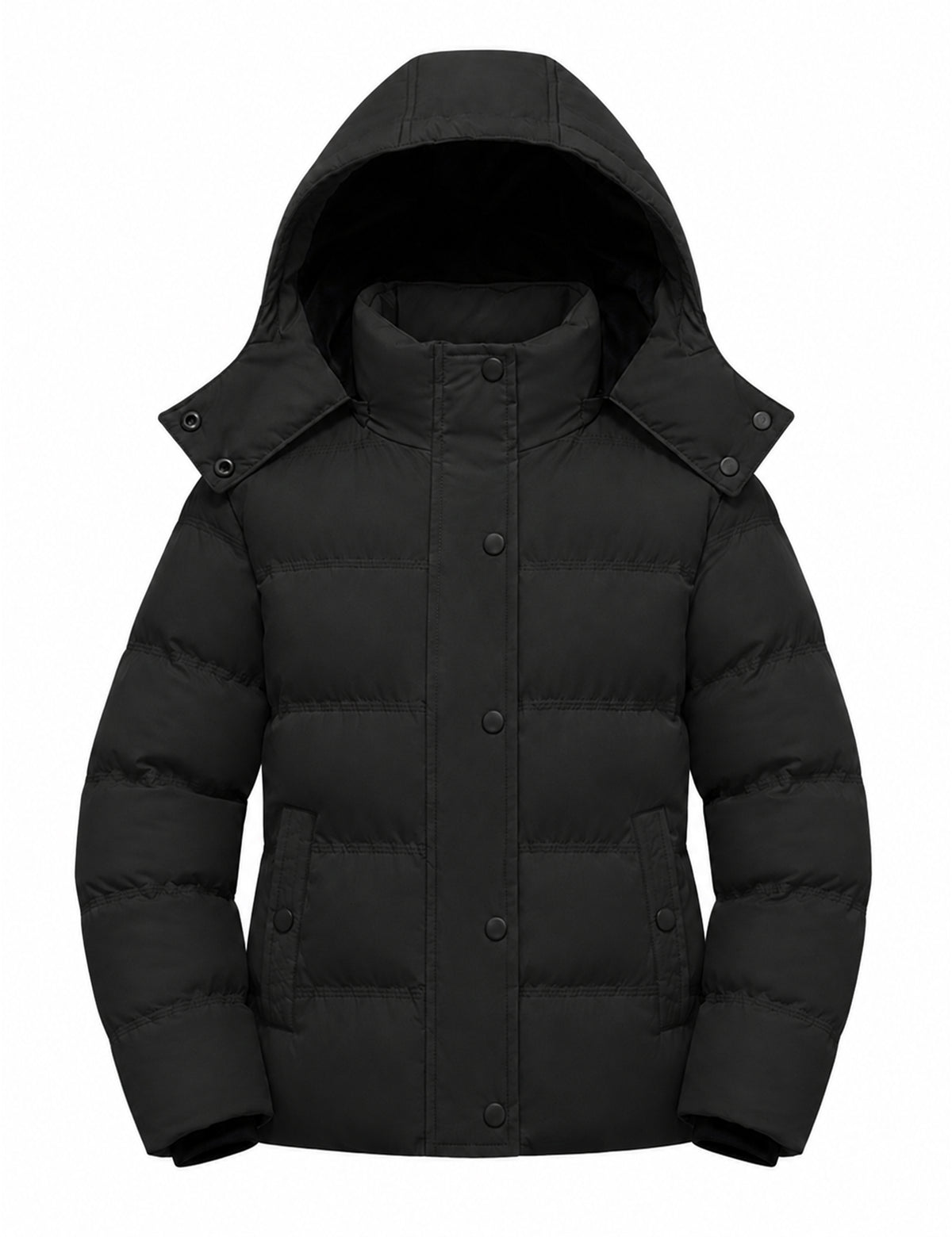 Heting Girl's Windproof & Water Resistant Puffer Coat, Thick Quilted Warm Winter Jacket with Hood for Kids