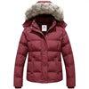 Heting Women's Hooded Warm Winter Coat Quilted Thicken Puffer Jacket with Removable Fur Hood