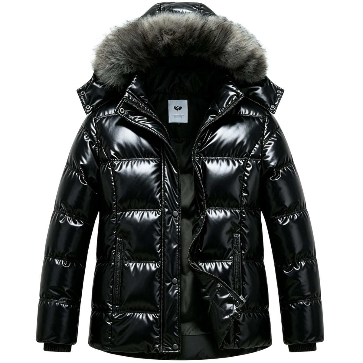 Heting Women's Hooded Thicken Winter Parka, Plus Size Quilted Puffer Jacket with Removable Fur Hood for Outdoor