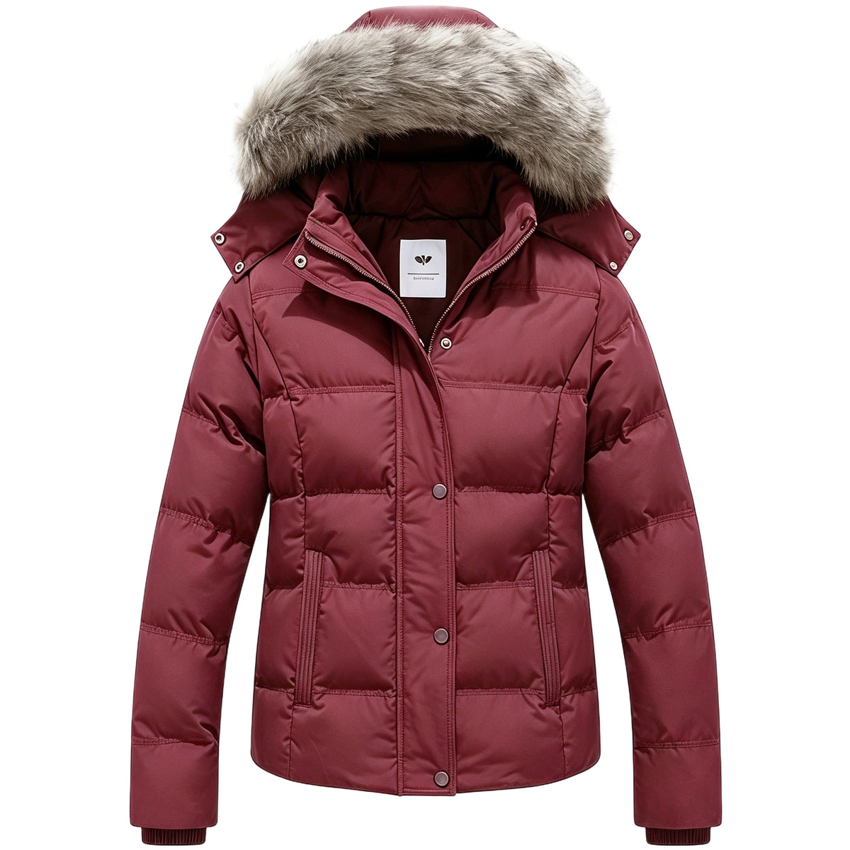 Heting Women's Hooded Warm Winter Coat Quilted Thicken Puffer Jacket with Removable Fur Hood