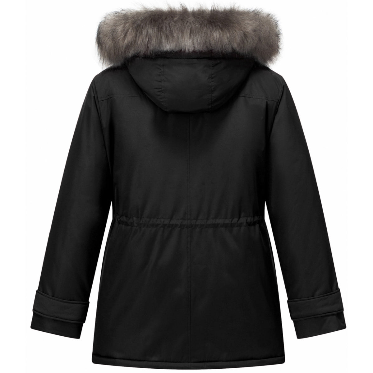 Heting Women's Plus Size Winter Coats for Women Heavyweight Parka with Removable Faux Fur Hood, Waterproof, Windproof, 8 Pockets