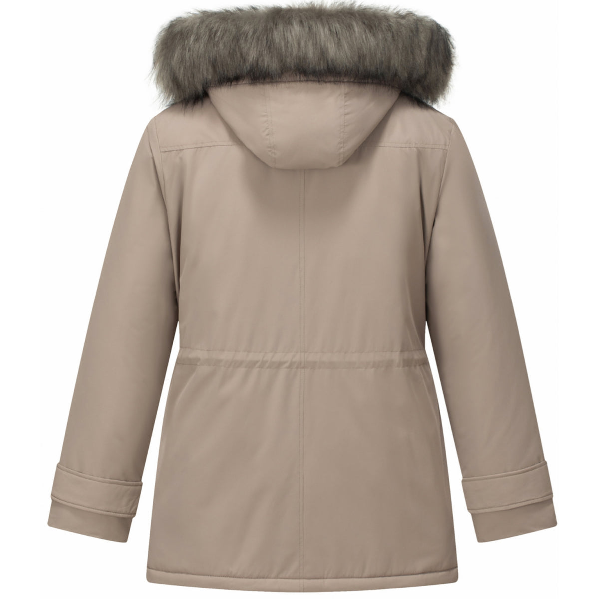 Heting Women's Plus Size Winter Coats for Women Heavyweight Parka with Removable Faux Fur Hood, Waterproof, Windproof, 8 Pockets