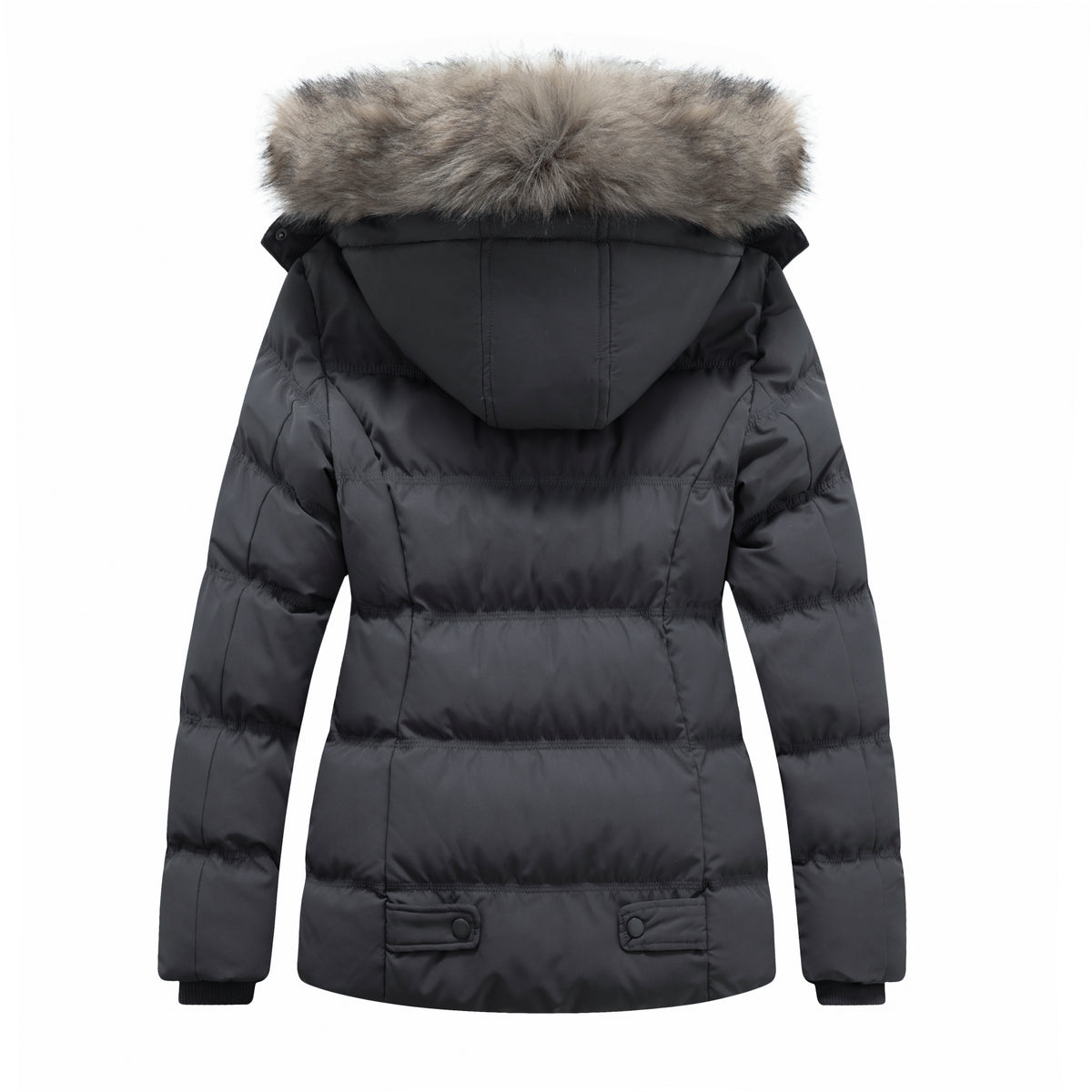 Heting Women's Hooded Warm Winter Coat Quilted Thicken Puffer Jacket with Removable Fur Hood