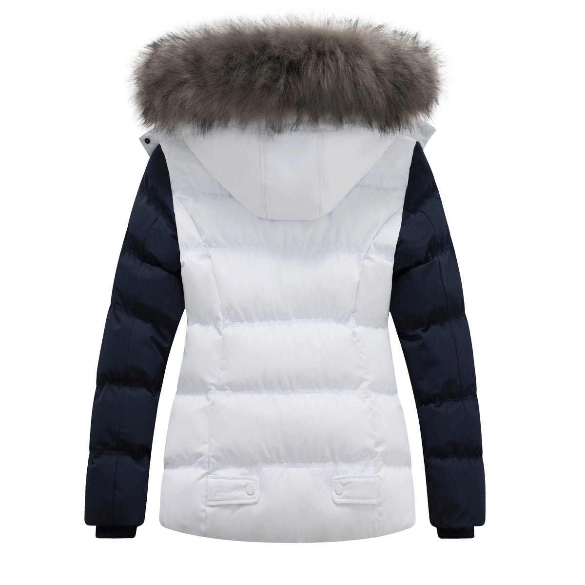 Heting Women's Hooded Warm Winter Coat Quilted Thicken Puffer Jacket with Removable Fur Hood