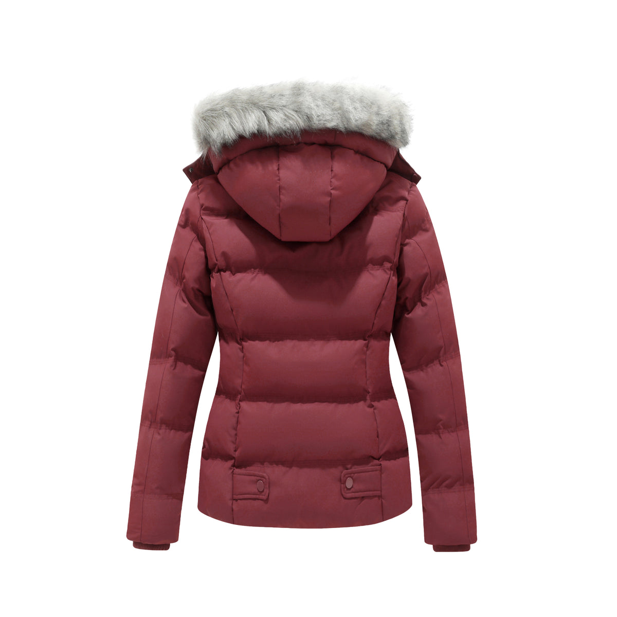 Heting Women's Hooded Warm Winter Coat Quilted Thicken Puffer Jacket with Removable Fur Hood