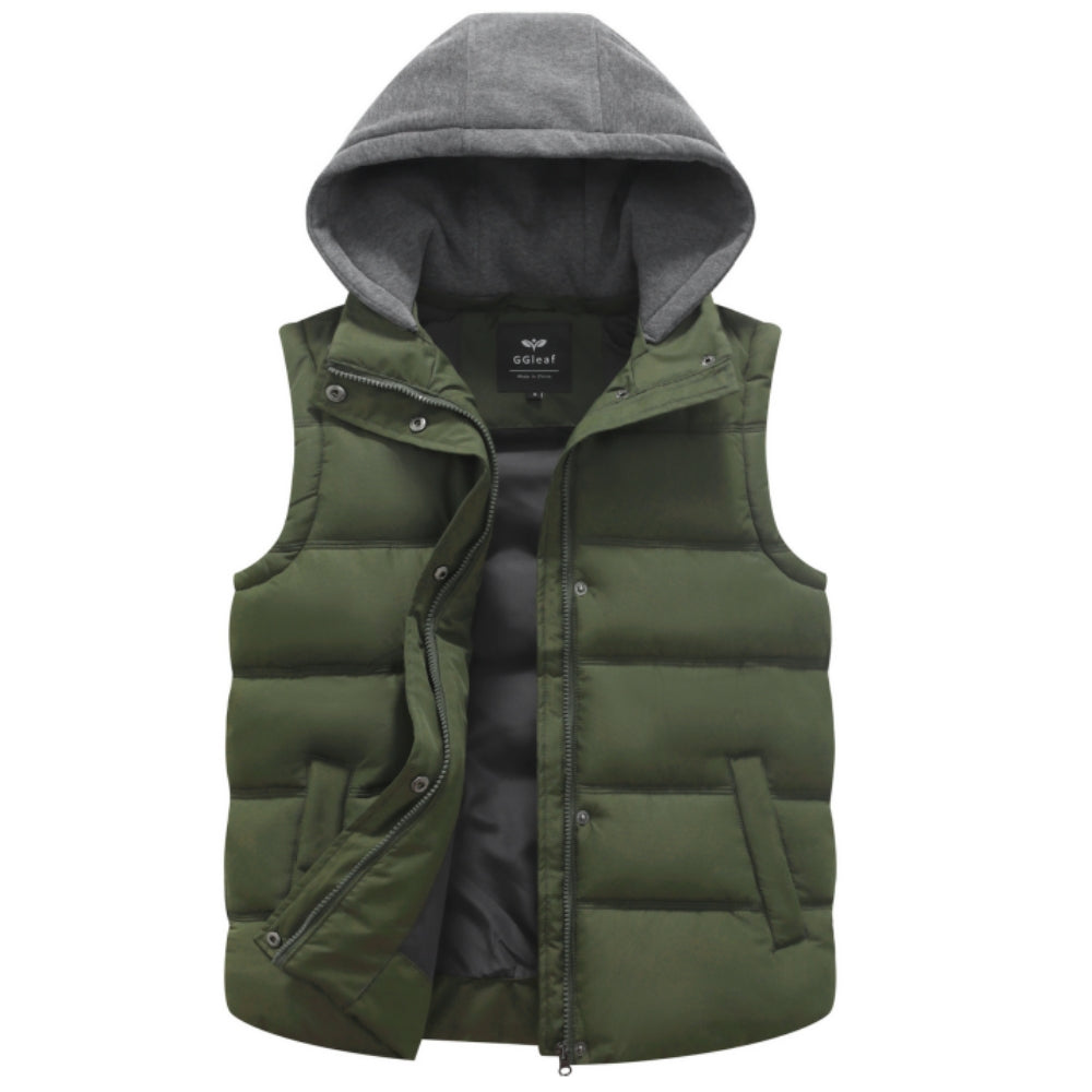 Heting ‌Women's Hooded Winter Vest Warm Padded Puffer Vest for Daily & Outdoor