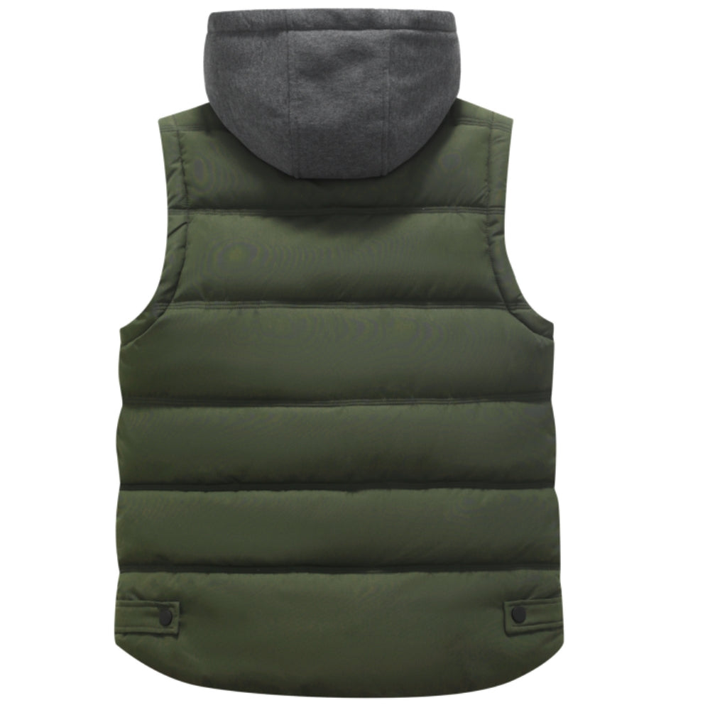 Heting ‌Women's Hooded Winter Vest Warm Padded Puffer Vest for Daily & Outdoor